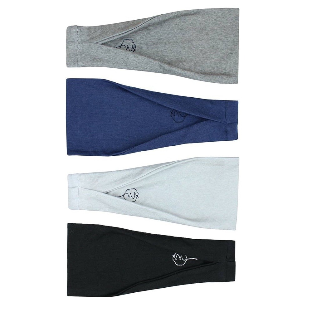 Maven Thread Women's 4-Pack Workout Headbands Yoga Running Sweat-Wicking No-Slip